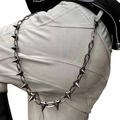 SABOZE Single Layer Spike Pants Chain – Gunmetal