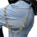 SABOZE Single Layer Spike Pants Chain – Gold
