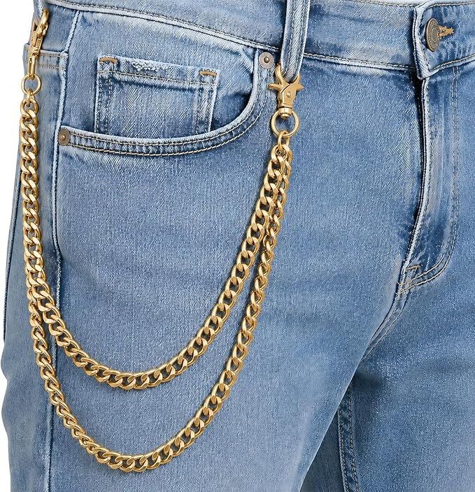SABOZE Double Layer Pants Chain – Gold